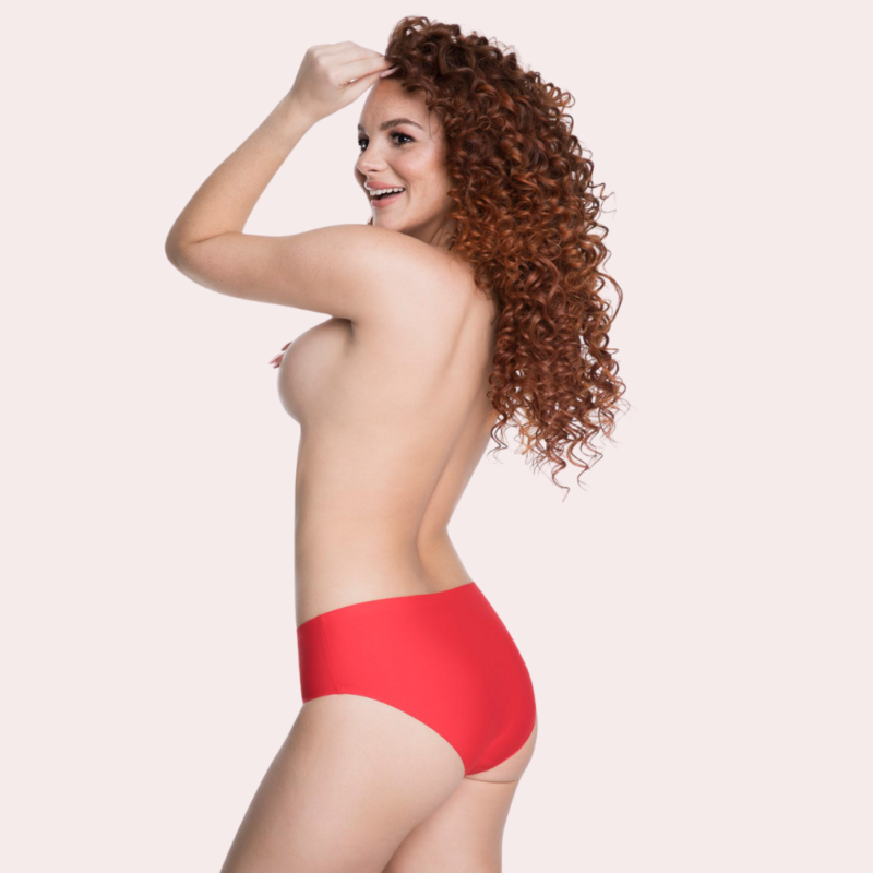 French Daina Red Seamless Panties - Image 3