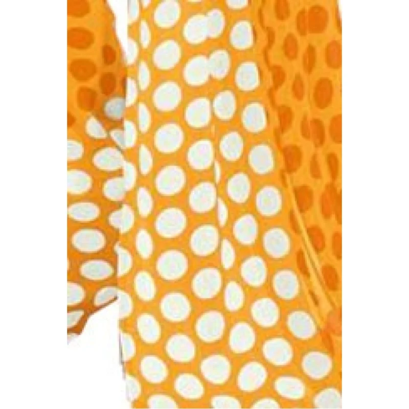 Generic Womens Geogrette Saree with Blouse Digital Printed Saree (Yellow, 6.25 Mtr) - Image 3