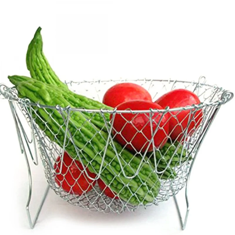 Generic Foldable Strainer Chef Basket (Color: Assorted) - Image 5