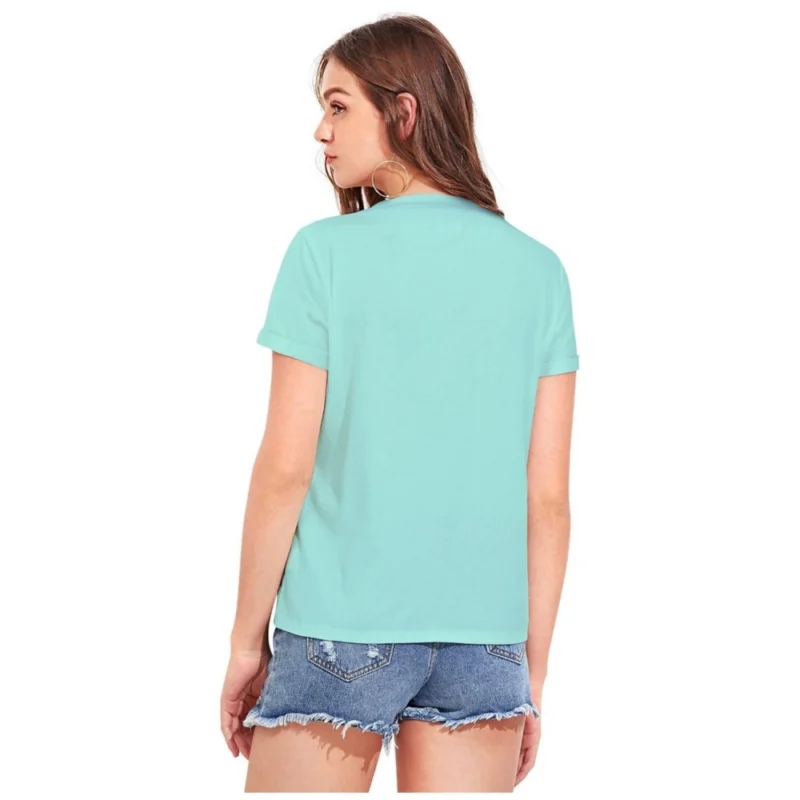 Generic Women's Cotton Western Wear T-Shirt (Green) - Image 2
