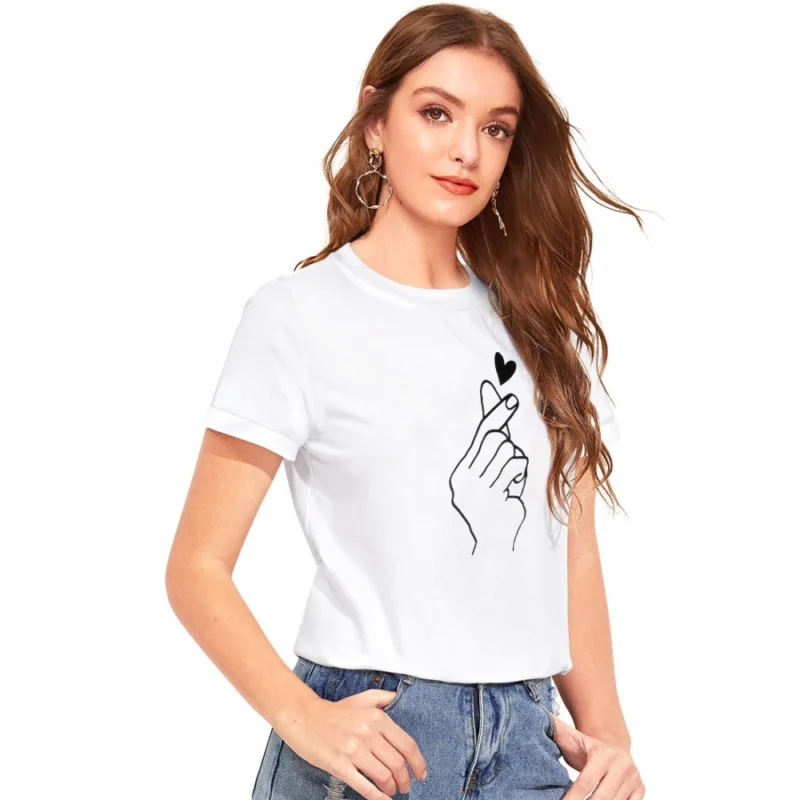 Generic Women's Cotton Western Wear T Shirt (White) - Image 2