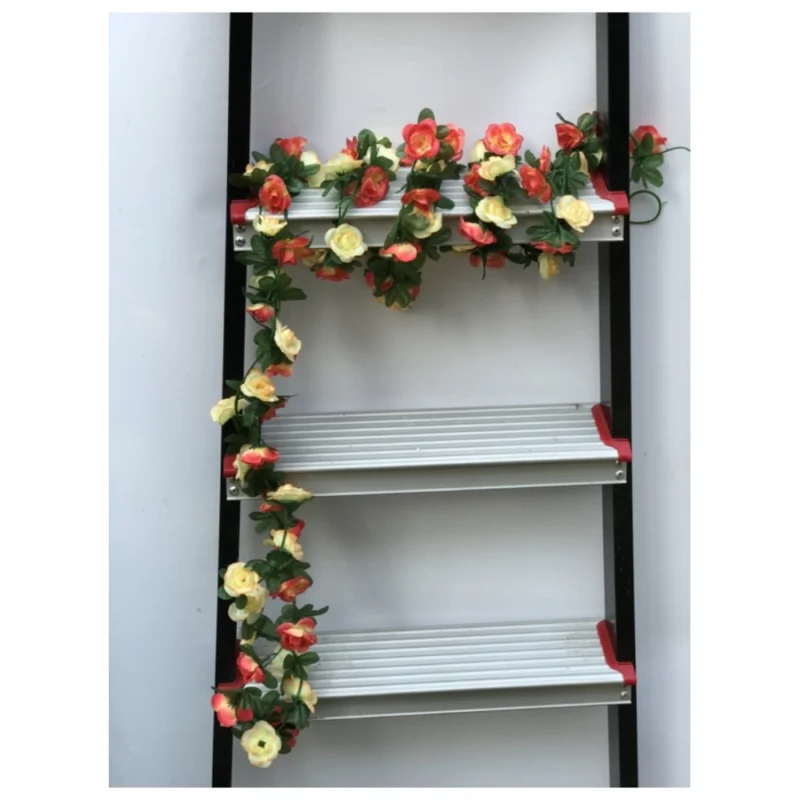 Generic Artificial Rose Vine Flowers Plants Artificial Flower Creeper Hanging Rose For Home Decoration (Color: Multi, Material: Silk Polyester) - Image 2