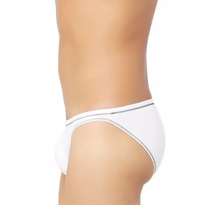 Generic Men's Bamboo Spandex Briefs Underwear (White) - Image 3