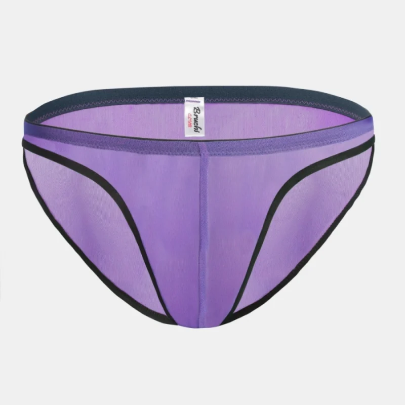 Generic Men's Mesh Power Net Transparent Sexy Brief Underwear (Ultra Violet) - Image 4