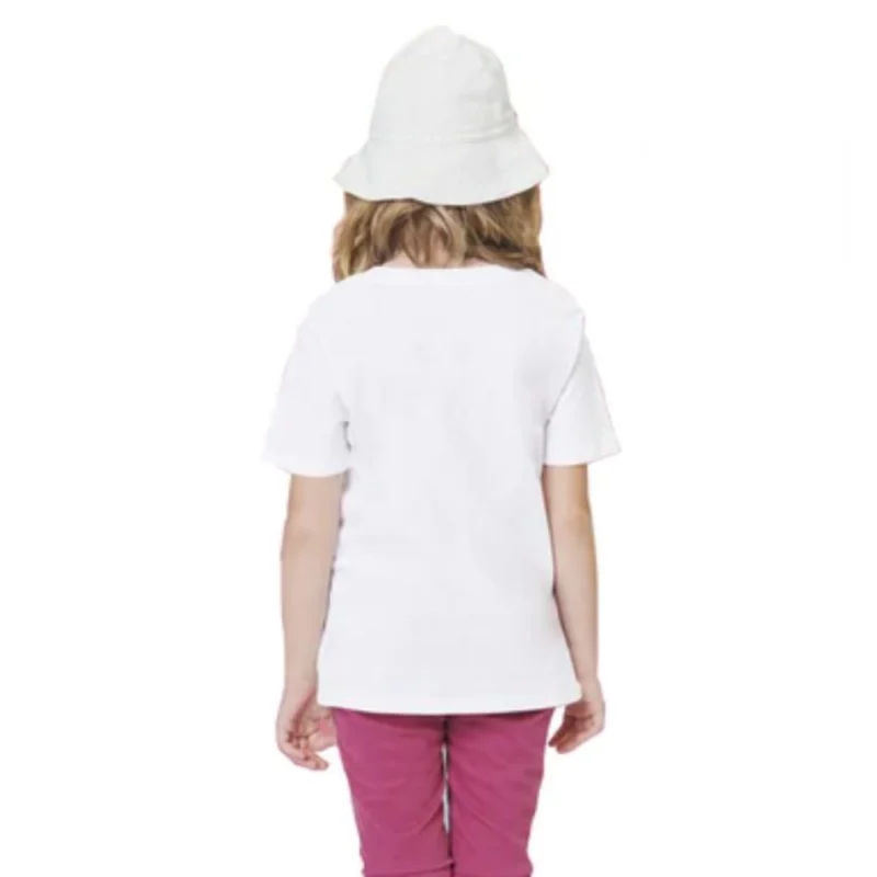Generic Girls Cotton Baby Shark Half Sleeve TShirt (White) - Image 3