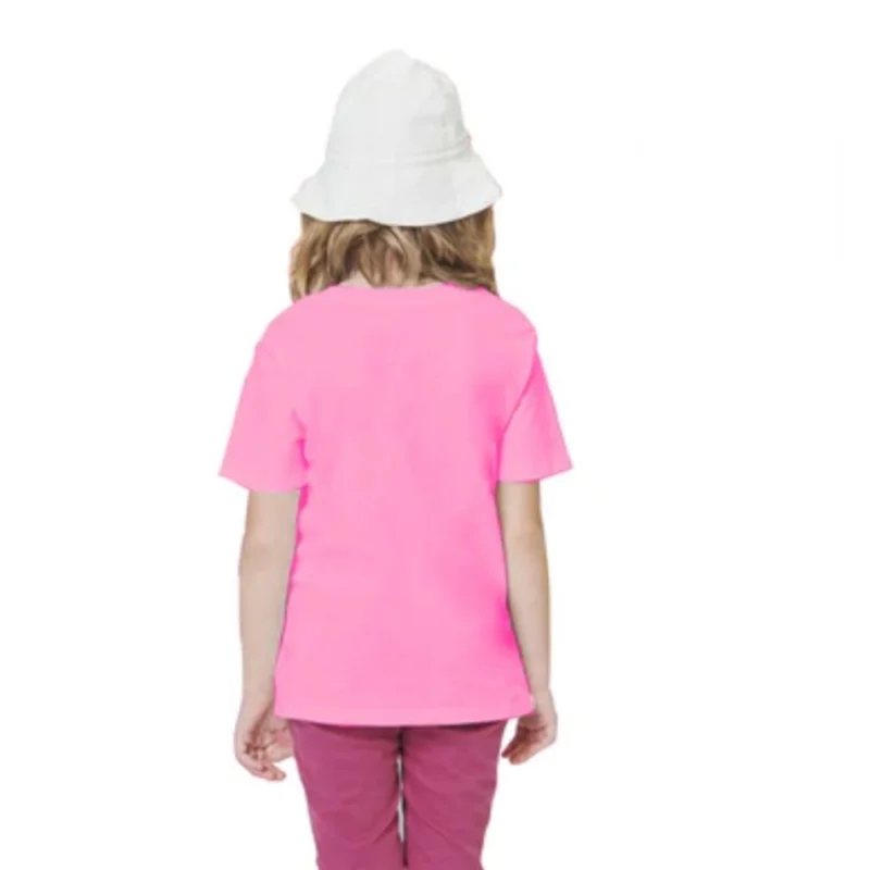 Generic Girls Cotton Baby Shark Half Sleeve TShirt (Pink) - Image 2