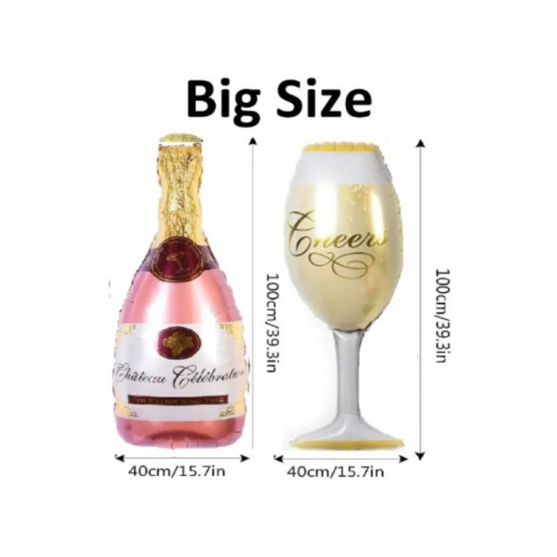Generic 30Th Anniversary Rose Gold Foil Balloons With Happy Decoration Items Set (Rose Gold) - Image 2