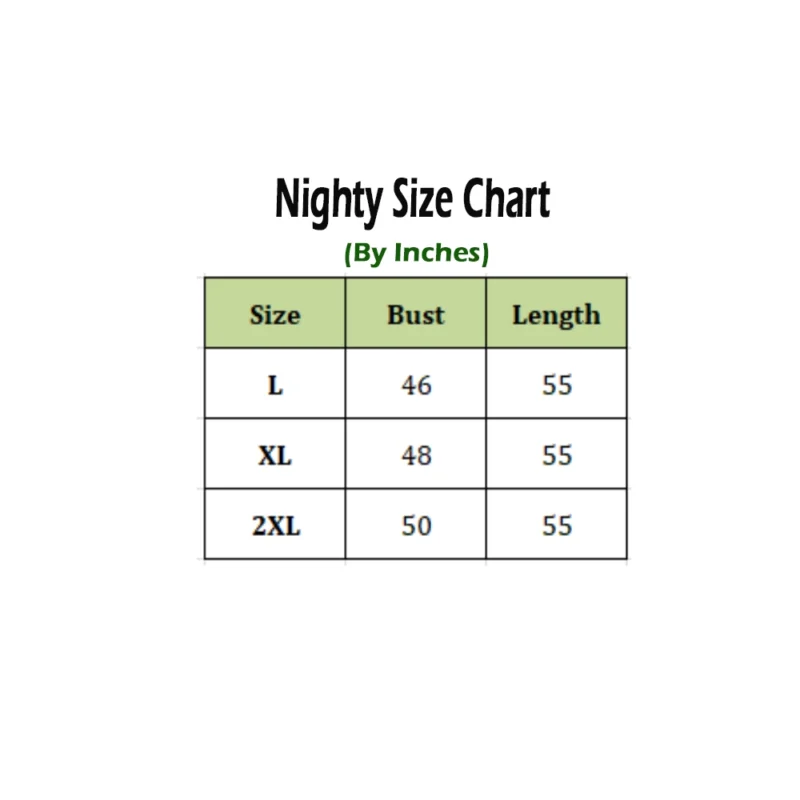 Generic Women's Cotton Printed Maxi Nighty (Brown) - Image 2