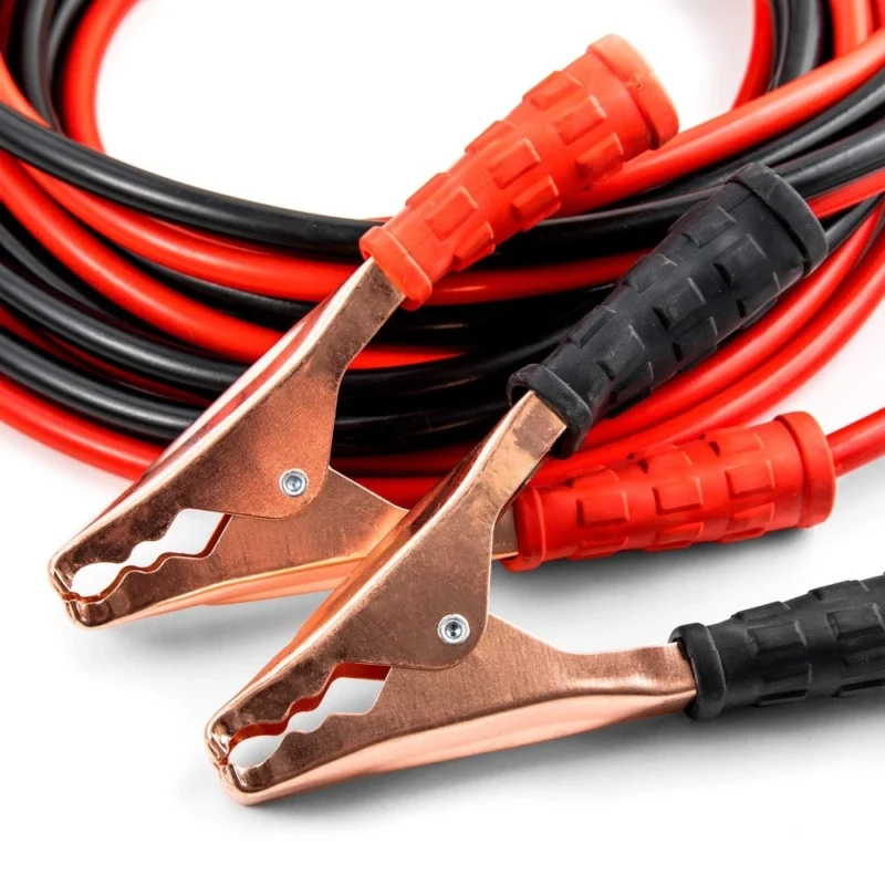 Generic 500 Amp Heavy Duty Jumper Booster Cables Anti Tangle Copper Care Universal For Car (Red) - Image 3