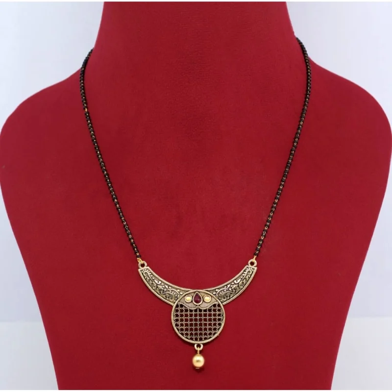 Generic Women's Assorted Color 5 Piece Of Mangalsutra Combo - Image 2