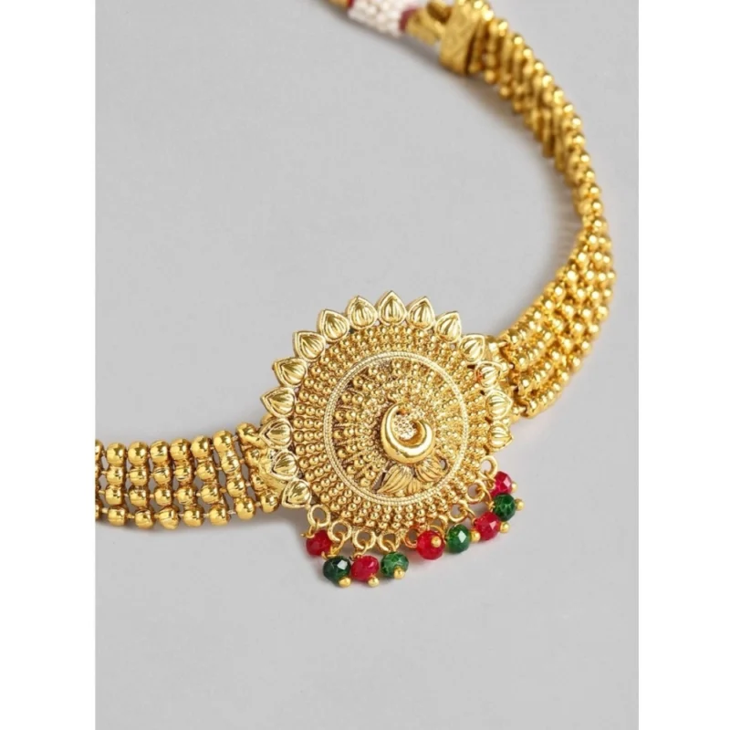 Generic Women's Rose Gold Plated Alloy Necklace & Earings Set (Gold) - Image 2