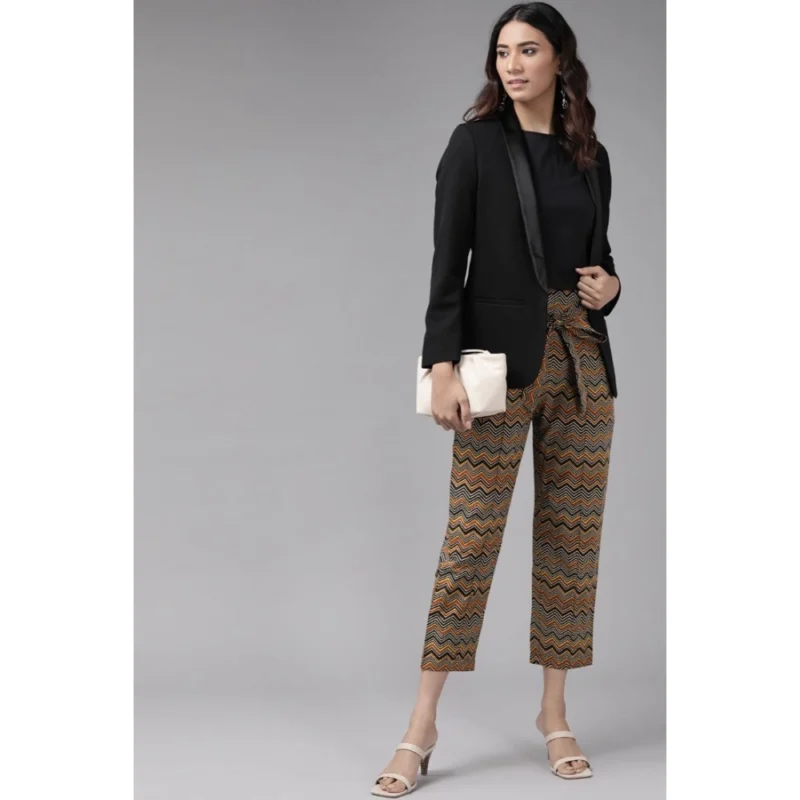 Generic Women's Casual Printed Cotton Trouser Pant (MultiColor) - Image 3