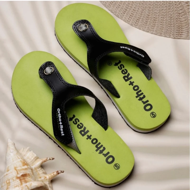 Generic Unisex Rubber Comfortable Orthopedic Doctor Slipper and Flip Flops (Green) - Image 2