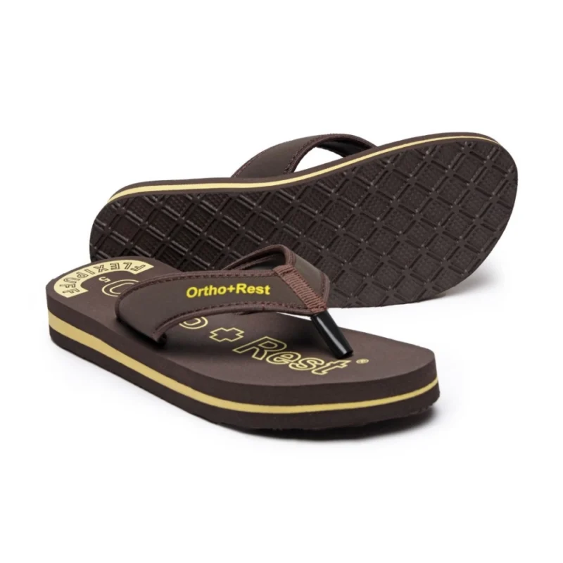 Generic Unisex Rubber Comfortable Orthopedic Doctor Slipper and Flip Flops (Brown) - Image 3