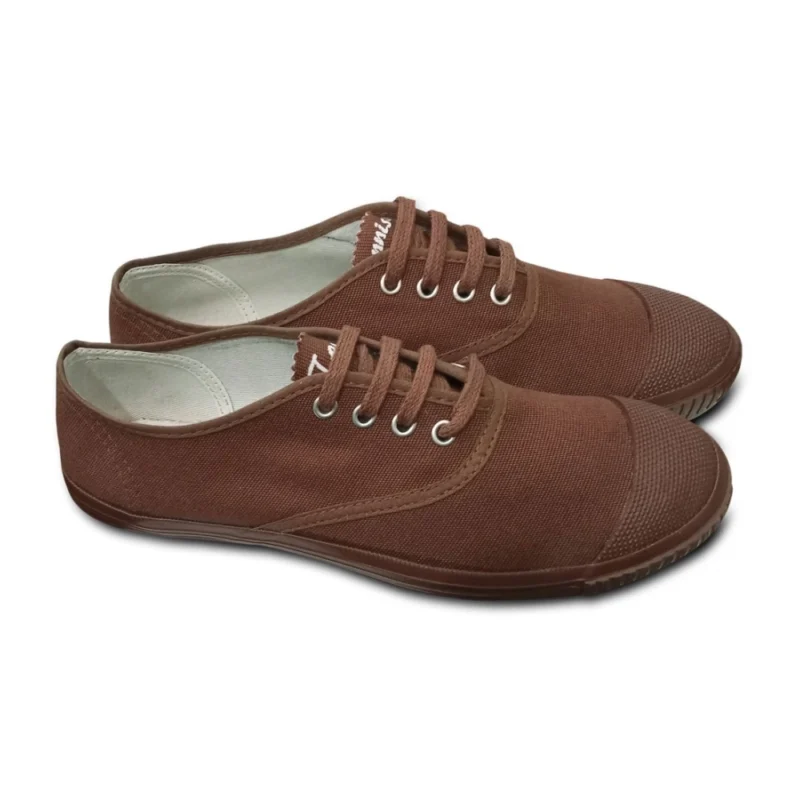 Generic Unisex Cotton School Shoe Lace-Up (Brown) - Image 3