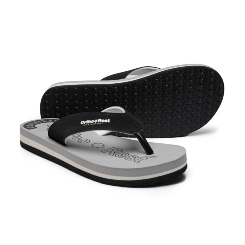 Generic Unisex Rubber Comfortable Orthopedic Doctor Slipper and Flip Flops (Grey) - Image 3