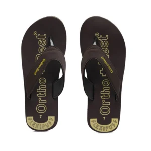 Generic Unisex Rubber Comfortable Orthopedic Doctor Slipper and Flip Flops (Brown)