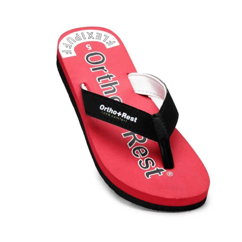 Generic Unisex Rubber Comfortable Orthopedic Doctor Slipper and Flip Flops (Red) - Image 5
