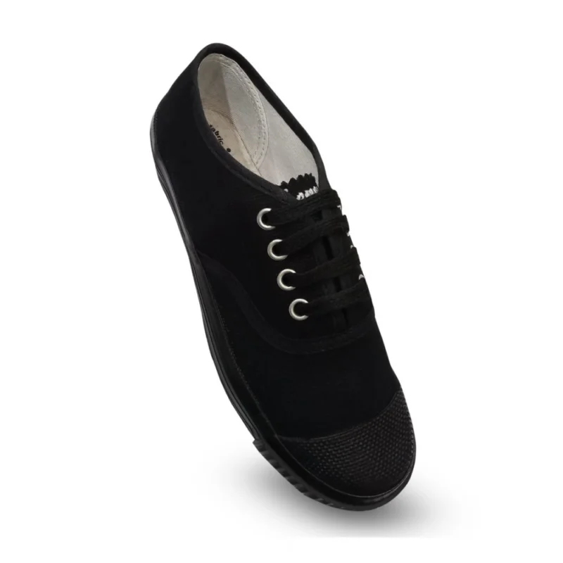 Generic Unisex Cotton School Shoe Lace-Up (Black) - Image 2