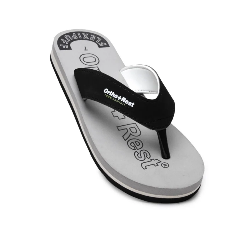 Generic Unisex Rubber Comfortable Orthopedic Doctor Slipper and Flip Flops (Grey) - Image 5