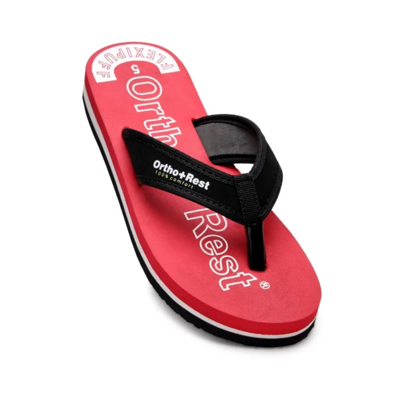 Generic Unisex Rubber Comfortable Orthopedic Doctor Slipper and Flip Flops (Red) - Image 5