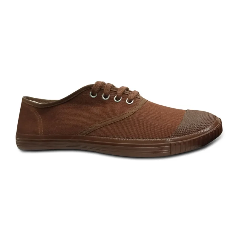 Generic Unisex Cotton School Shoe Lace-Up (Brown) - Image 2