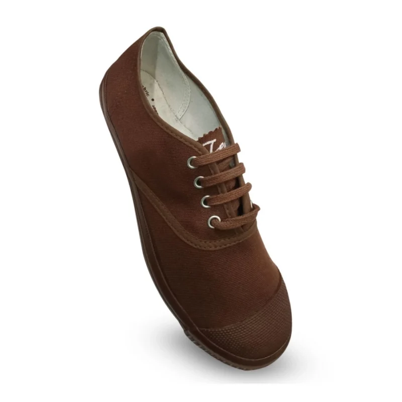 Generic Unisex Cotton School Shoe Lace-Up (Brown) - Image 5