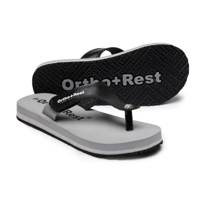 Generic Unisex Rubber Comfortable Orthopedic Doctor Slipper and Flip Flops (Grey) - Image 3