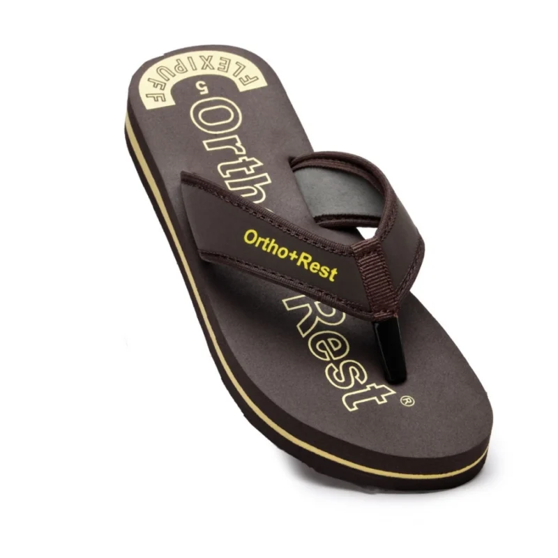 Generic Unisex Rubber Comfortable Orthopedic Doctor Slipper and Flip Flops (Brown) - Image 5