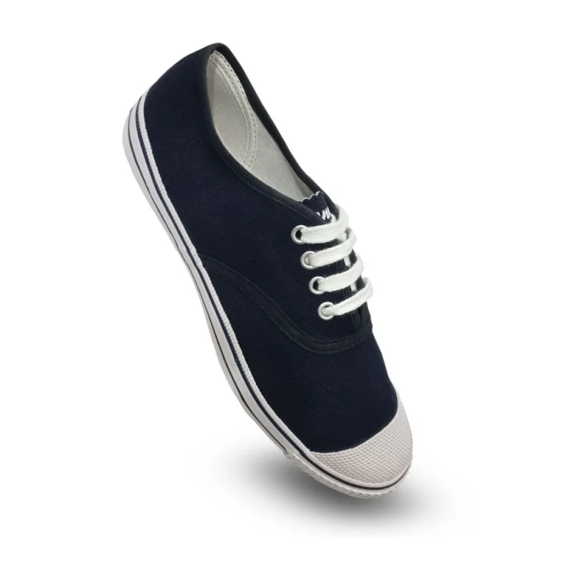 Generic Unisex Cotton School Shoe Lace-Up (Navyblue) - Image 5
