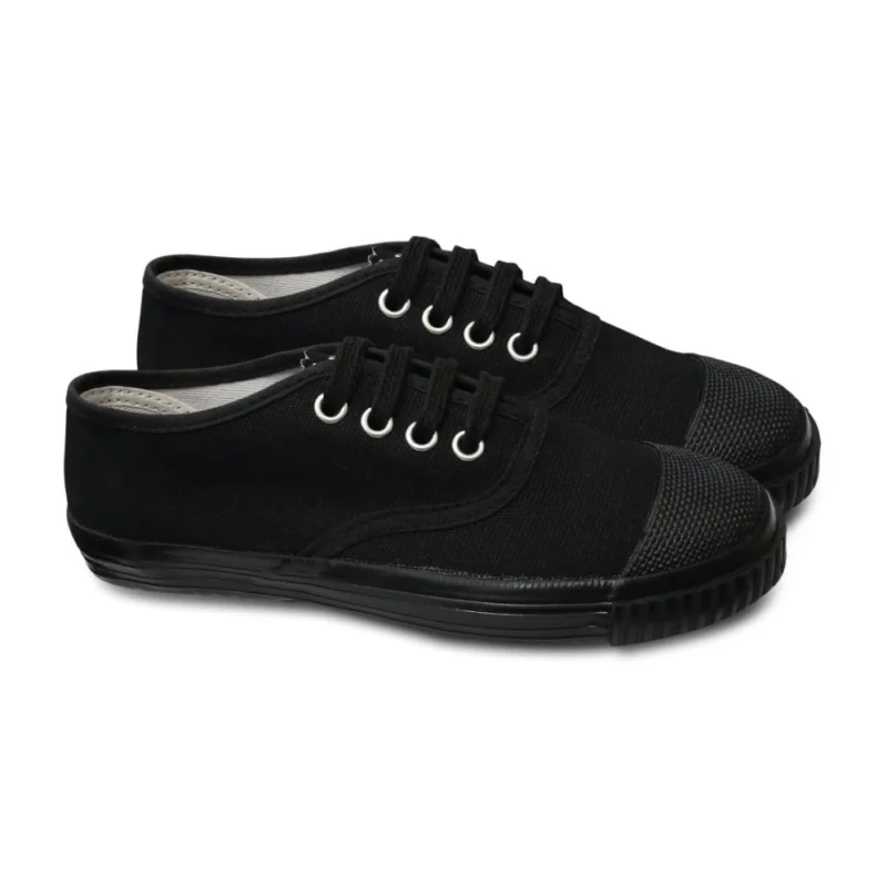 Generic Unisex Cotton School Shoe Lace-Up (Black) - Image 5