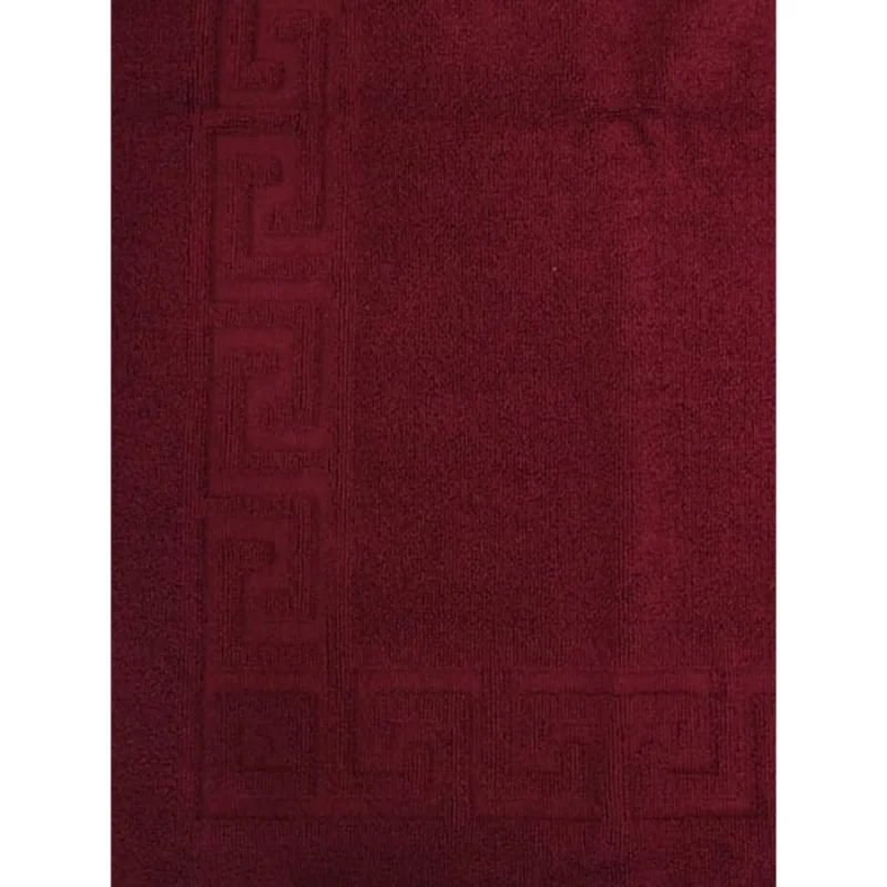 Generic Solid Cotton Hotel Bathmats (Maroon) - Image 2