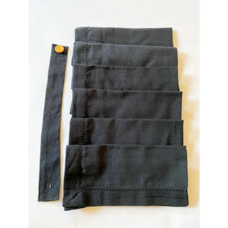 Generic Solid Cotton Napkins Sets (Black) - Image 3
