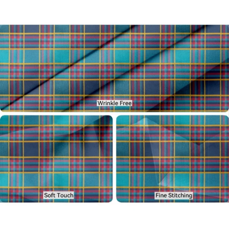 Generic Checked Cotton Place Mats Sets (Multicolor) - Image 2