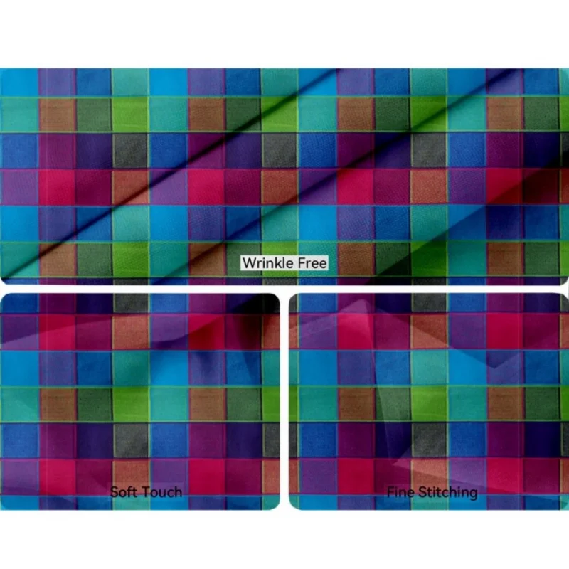 Generic Checked Cotton Place Mats Sets (Multicolor) - Image 2