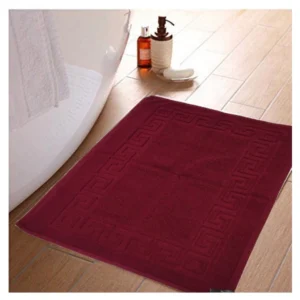 Generic Solid Cotton Hotel Bathmats (Maroon)