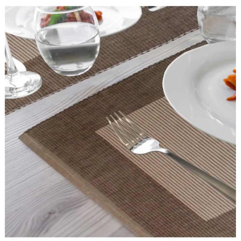 Generic Ribbed Cotton Place Mats Sets (Beige) - Image 3