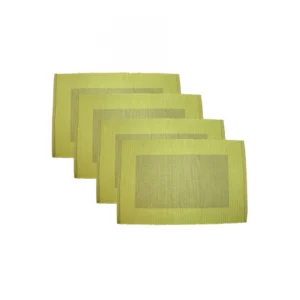 Generic Ribbed Cotton Place Mats Sets (Green)