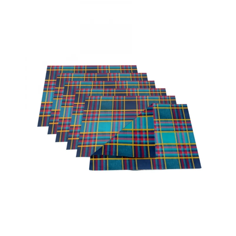 Generic Checked Cotton Place Mats Sets (Multicolor) - Image 3