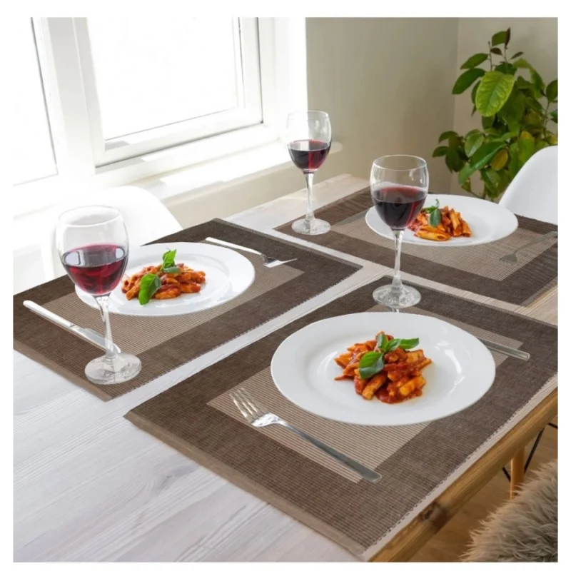 Generic Ribbed Cotton Place Mats Sets (Beige) - Image 5