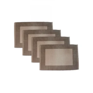 Generic Ribbed Cotton Place Mats Sets (Beige)