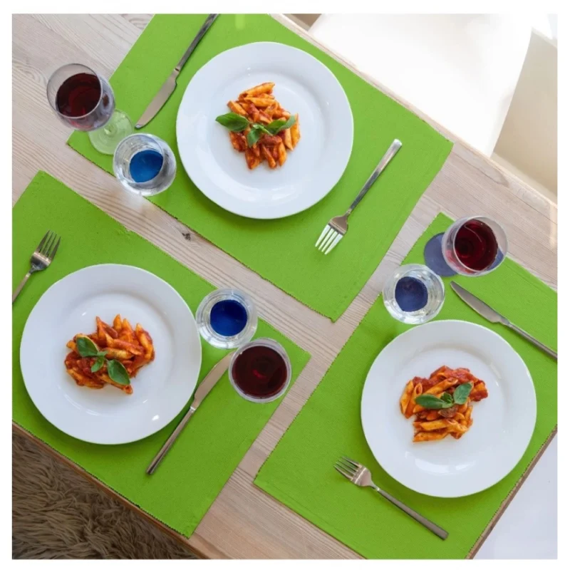 Generic Solid Cotton Place Mats Sets (Green) - Image 3