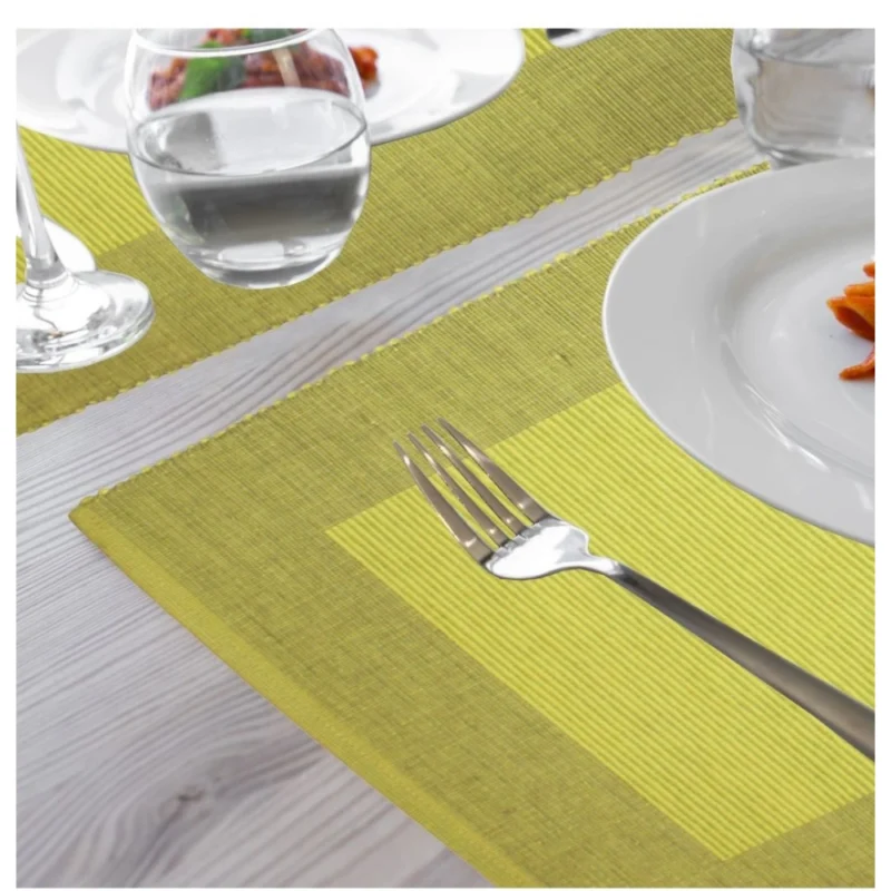 Generic Ribbed Cotton Place Mats Sets (Green) - Image 3