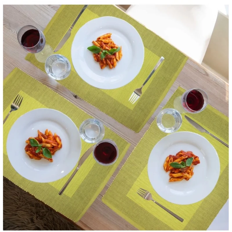 Generic Ribbed Cotton Place Mats Sets (Green) - Image 4