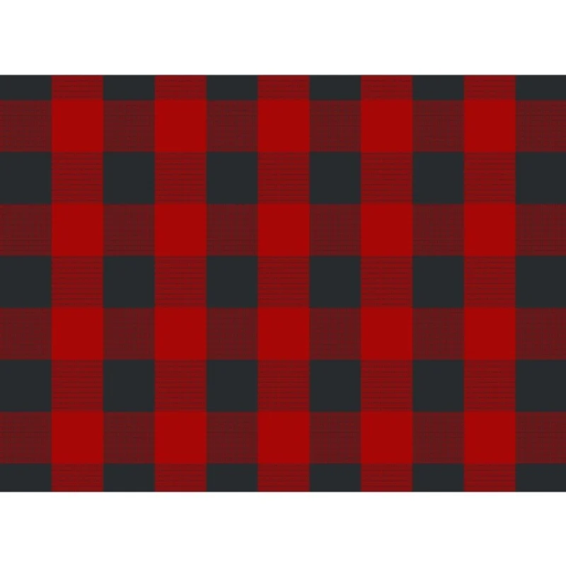 Generic Checked Cotton Place Mats Sets (Red & Black) - Image 2