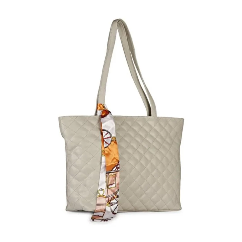 Generic Women's Polyurethane Textured  Shoulder Bag (Grey) - Image 5