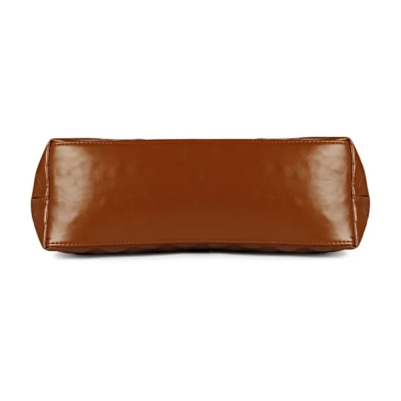 Generic Women's Polyurethane Textured  Shoulder Bag (Dark Brown) - Image 3