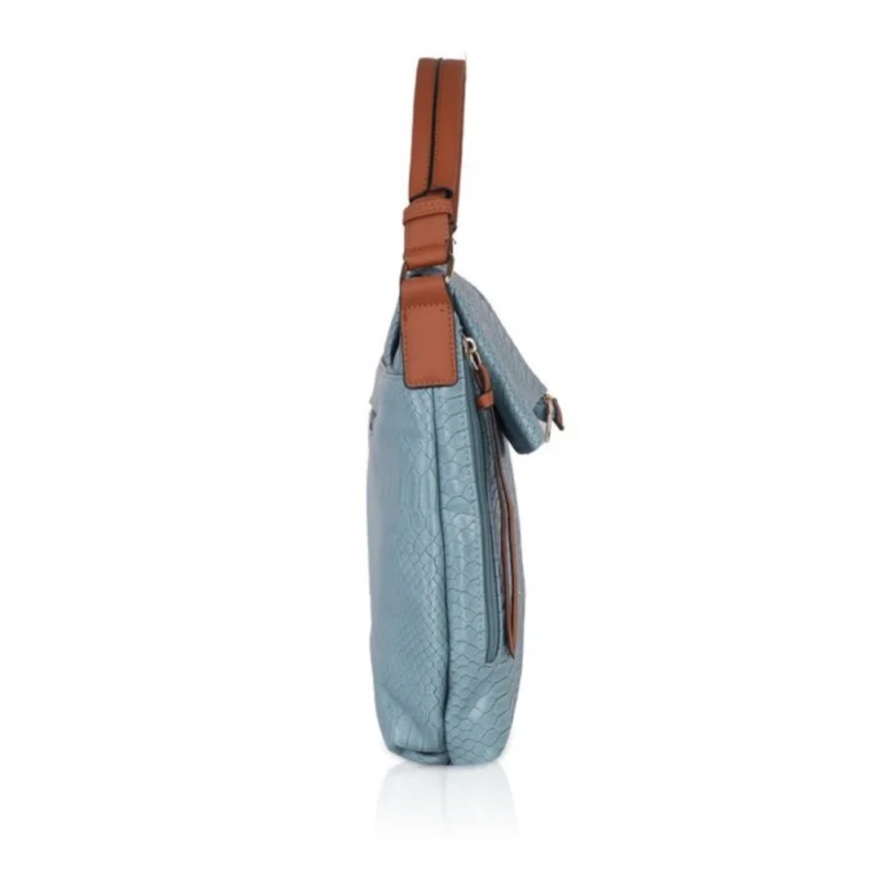 Generic Women's Faux Leather Textured Sling Bag (Blue) - Image 5