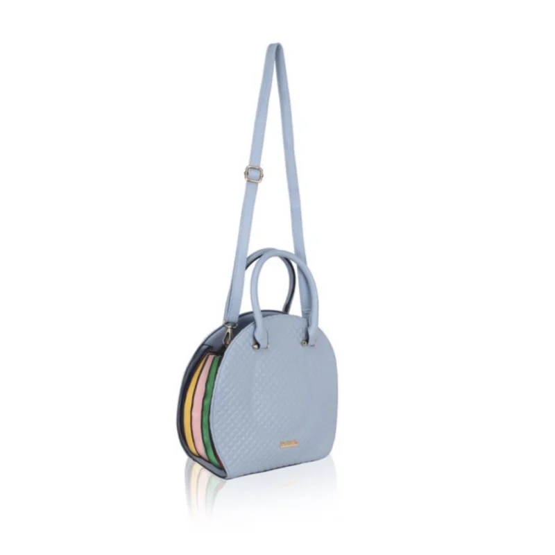 Generic Women's Faux Leather Printed Adjustable Long Belt Handbag (Blue) - Image 5