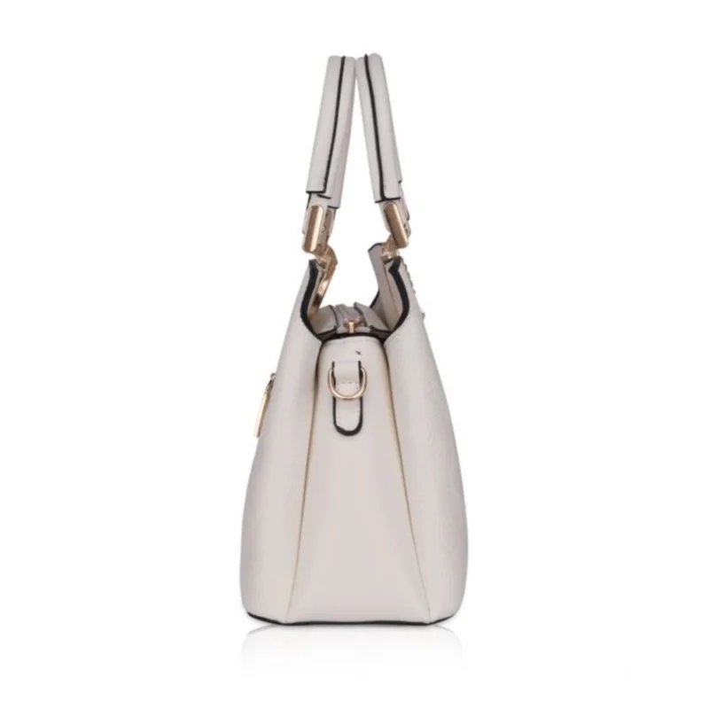Generic Women's Faux Leather Printed Adjustable Long Belt Handbag (White) - Image 5